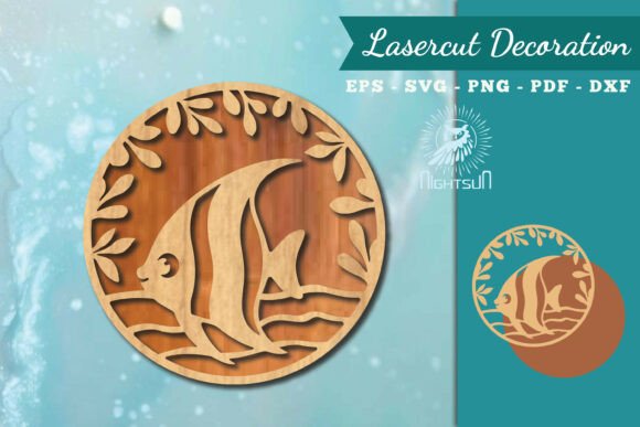 Bringing Nature Indoors: The Art and Utility of Floral Fish Round Lasercut Wall Decor