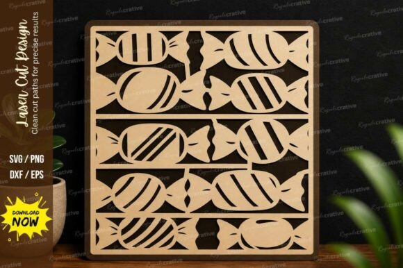Candy Pattern Panel Laser Cut SVG File Guide