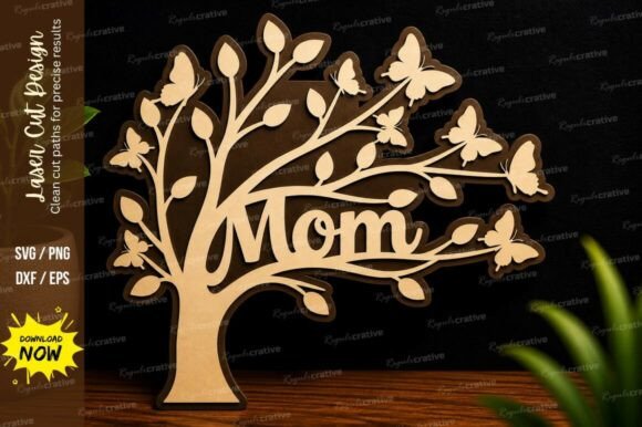 Celebrating Motherhood with Mom Tree Laser Cut Wall Art Decorative