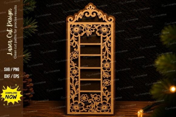 Crafting Elegance: A Guide to the Ornamental Hanging Shelf Laser Cut SVG