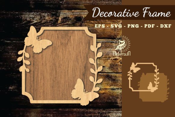 Creating Elegant Decor with the Floral Butterfly Lasercut Frame SVG 4