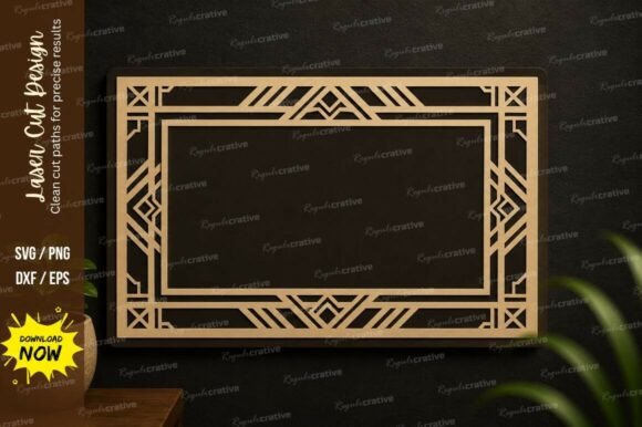 Elevate Designs with Art Deco SVG Frames
