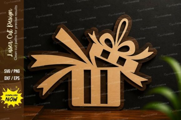 Elevating Brand Experience with Precision Ribbon Gift Box Laser Cut SVG Designs