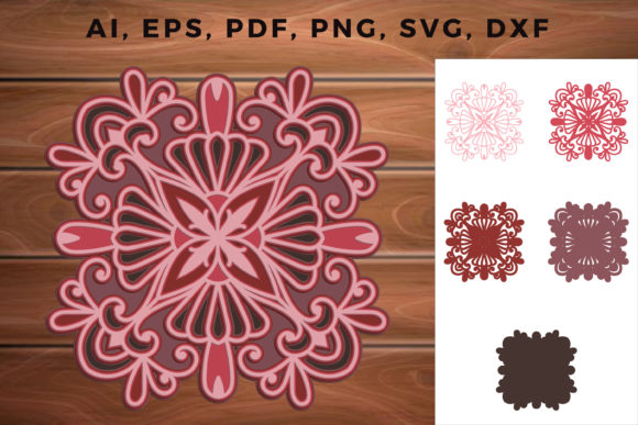 Elevating Craft Projects with 3D MultiLayer Mandala Cut File SVG Designs