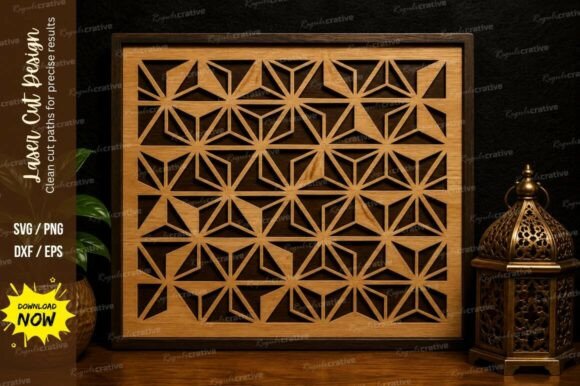 Elevating Modern Fabrication with Geometric Panel Laser Cut SVG Design