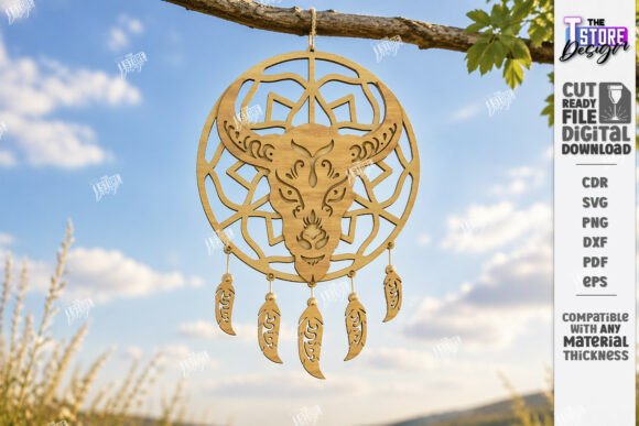 Elevating Modern Interiors with the Dream Catcher Laser Cut Boho SVG CNC