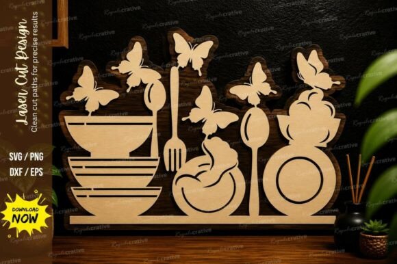 Evaluating Kitchen Utensil Decor Laser Cut SVG Files for DIY Projects