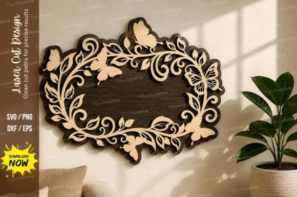 Evaluating the Butterfly Floral Frame Laser Cut SVG for Precision Projects