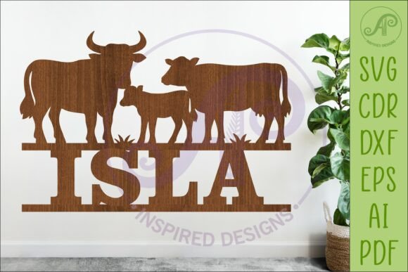 Evaluating the Cow Family Name Sign SVG for Farm-Themed Projects