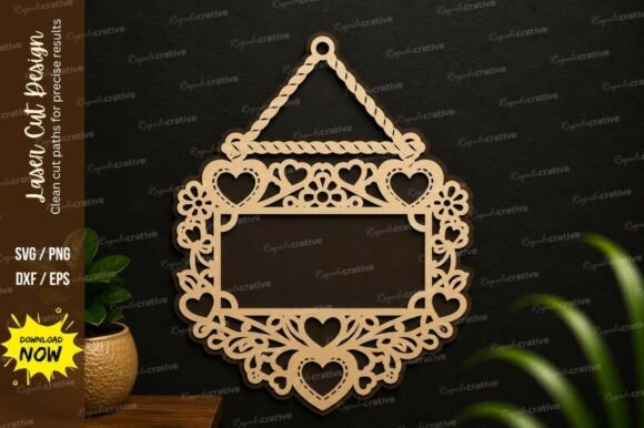 Evaluating the Heart Floral Hanging Frame Laser Cut SVG for Precision DIY Projects