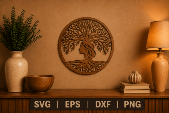 Laser Cut Tree Wall Decor SVG: Precision & Style
