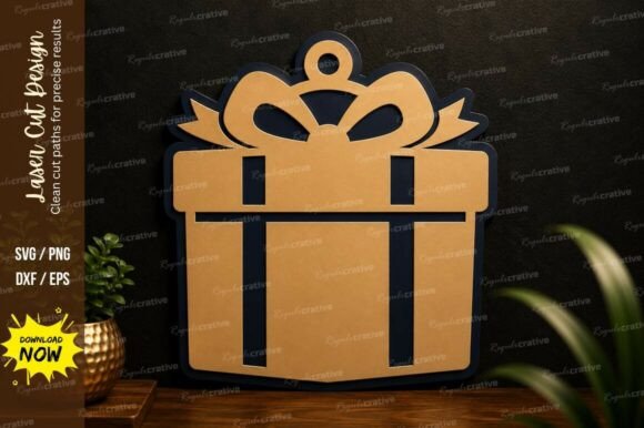 Refining Holiday Craftsmanship with a Gift Box Ornament Laser Cut SVG Design