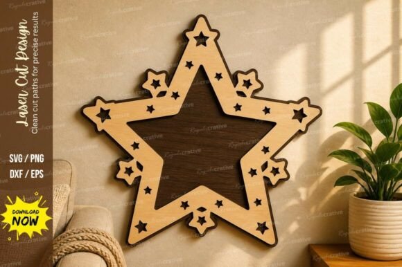 Unlocking Creativity with Star Name Frame Laser Cut Svg Cutting Designs